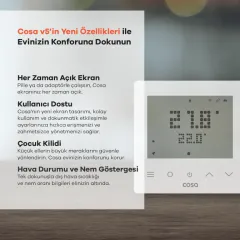 Cosa Akıllı Oda Termostatı v5 / P5TR-21(W)