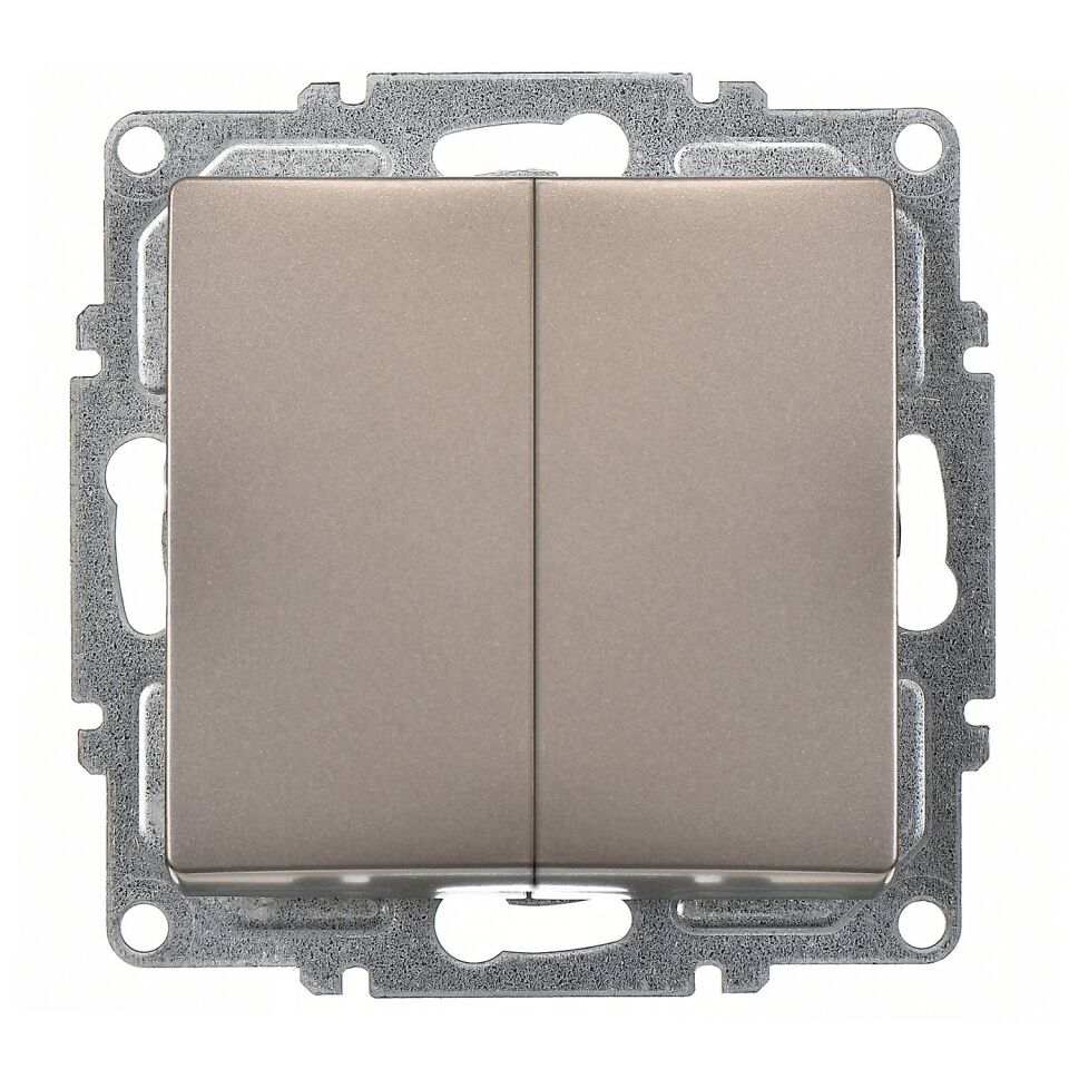 Günsan Visage Mocha Vidalı Komütatör Anahtar - 10AX 250V