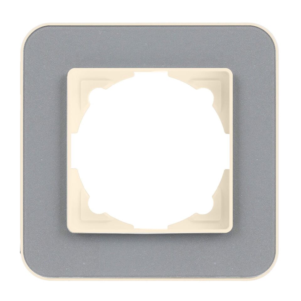 Günsan Radius Krem & Pearl Silver Tekli Çerçeve