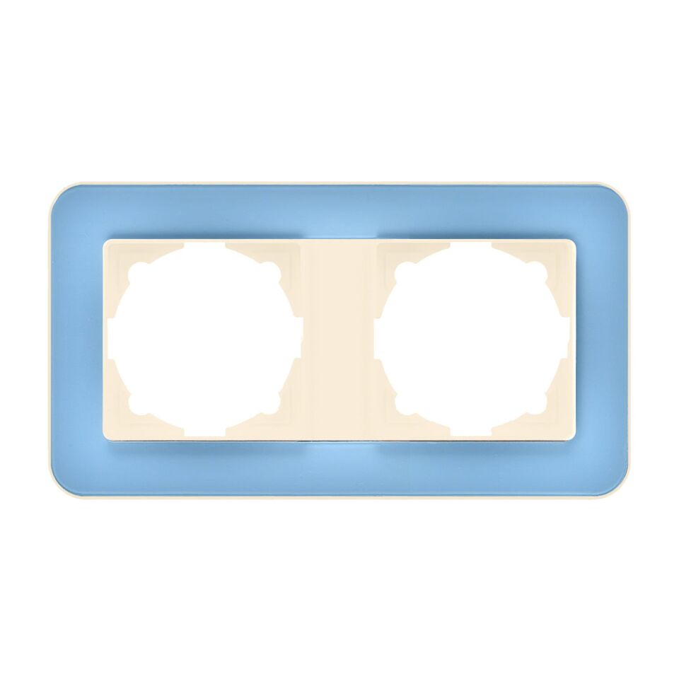 Günsan Radius Krem & Pastel Blue İkili Çerçeve
