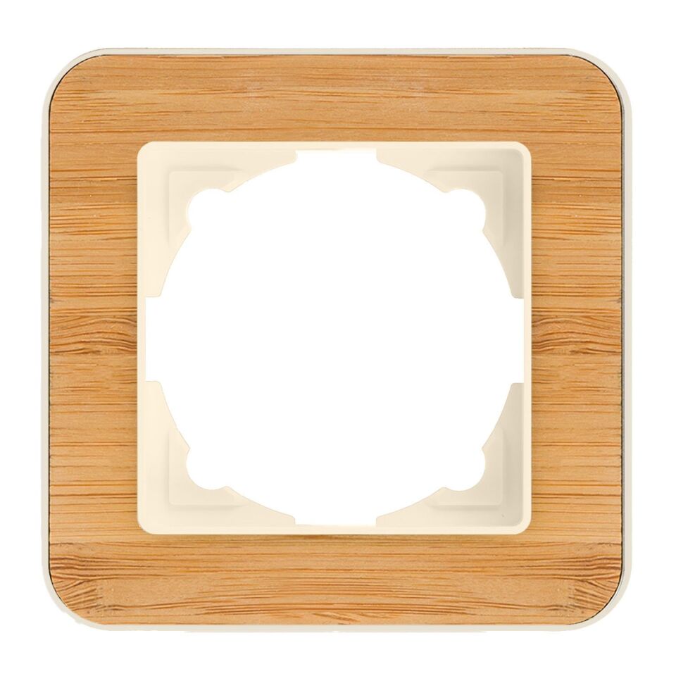 Günsan Radius Krem & Natural Bamboo Tekli Çerçeve