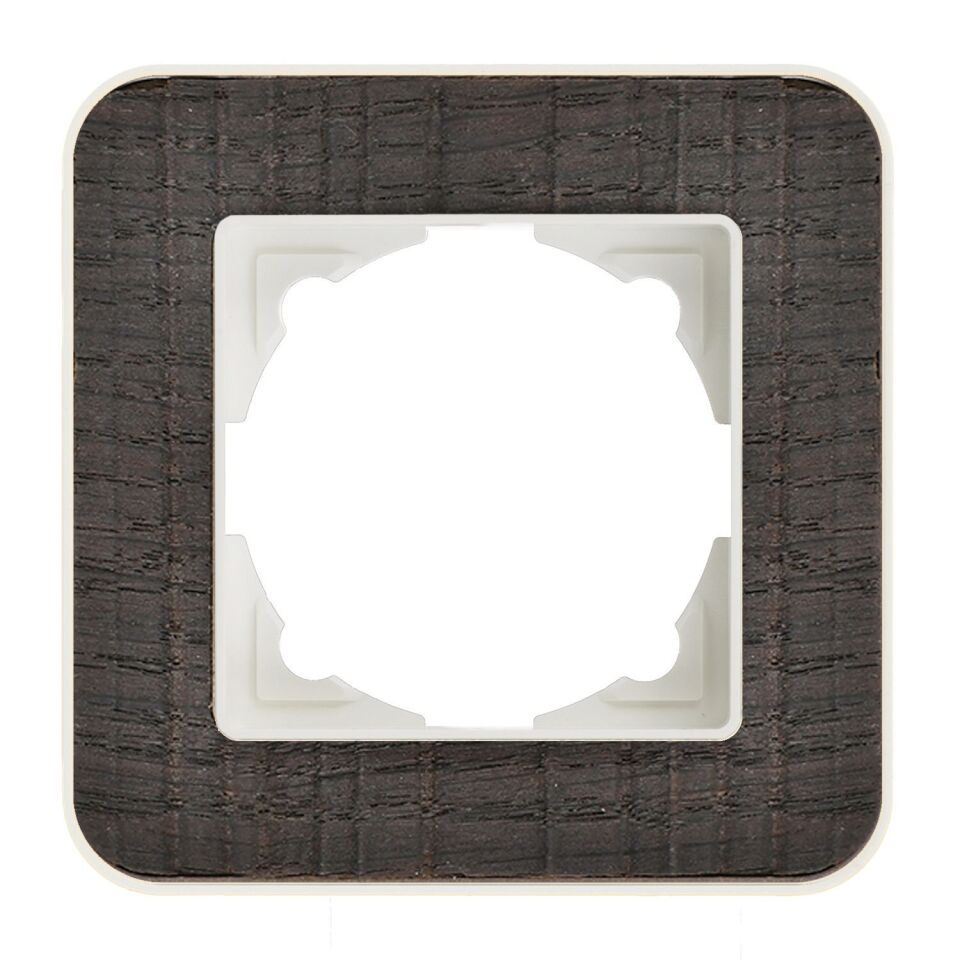 Günsan Radius Fildişi Beyazı & Natural Oak Tekli Çerçeve