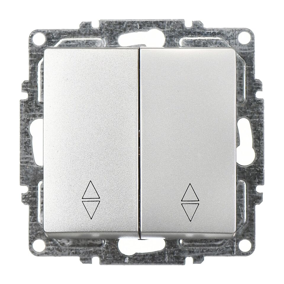 Günsan Visage Gümüş Vidalı Komütatör Vavien Anahtar - 10AX 250V