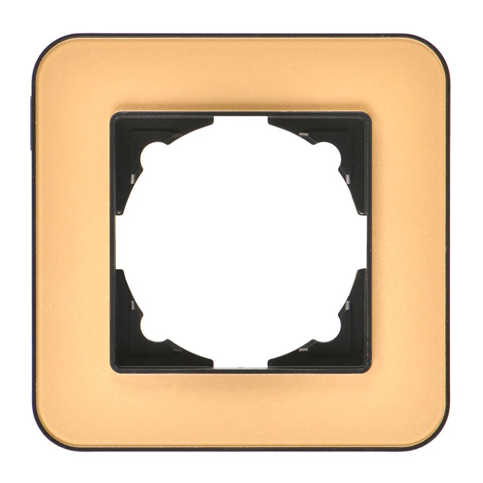 Günsan Radius Metalik Siyah & Pearl Gold Tekli Çerçeve