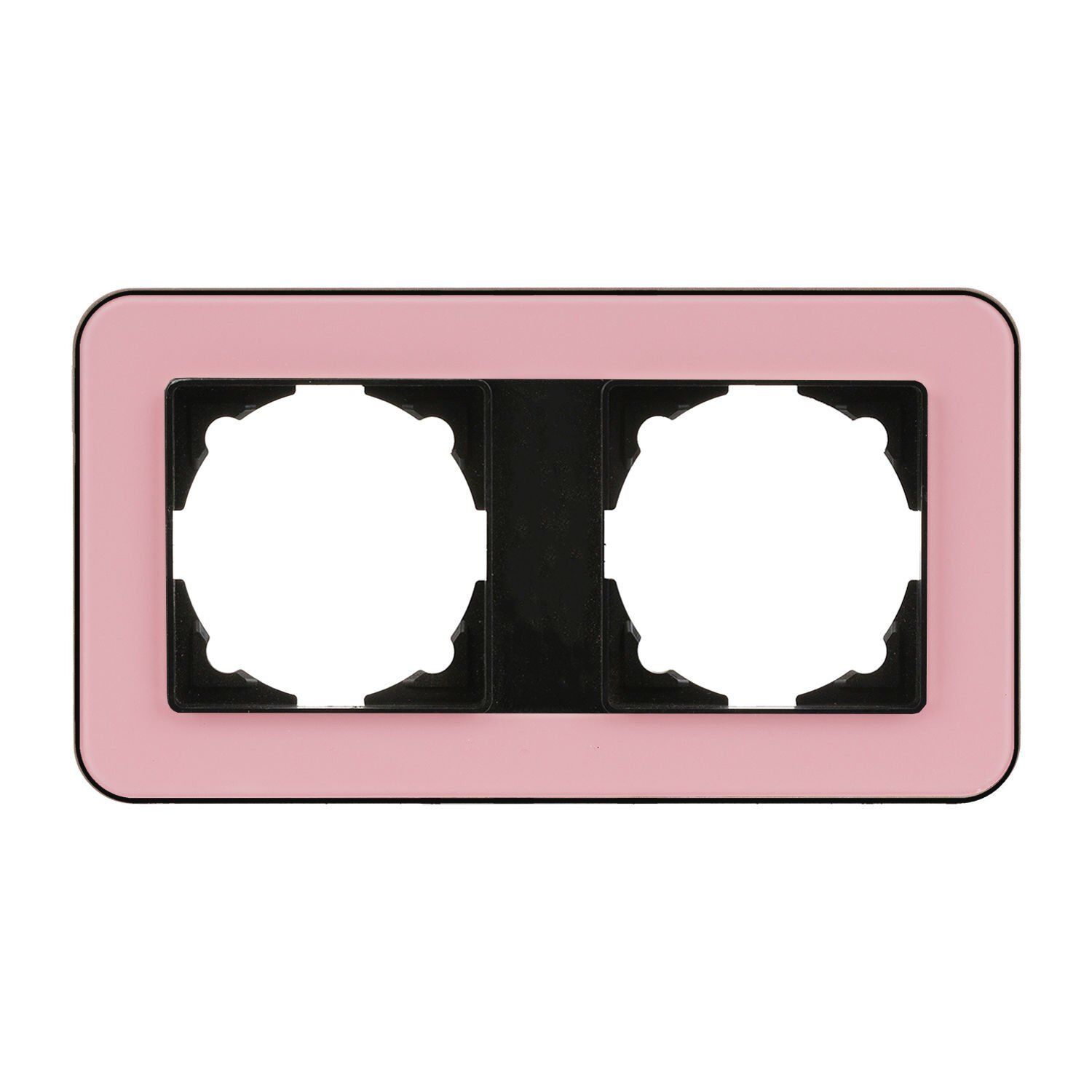 Günsan Radius Metalik Siyah & Powdery Pink İkili Çerçeve