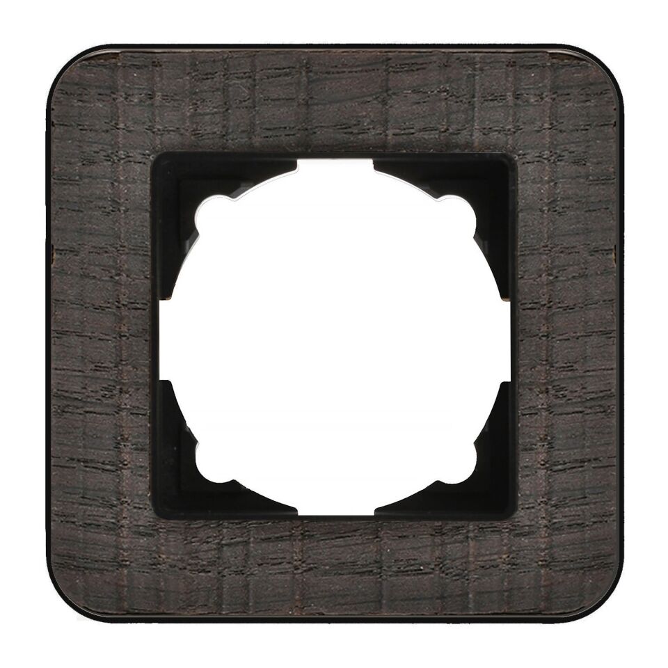 Günsan Radius Metalik Siyah & Natural Oak Tekli Çerçeve