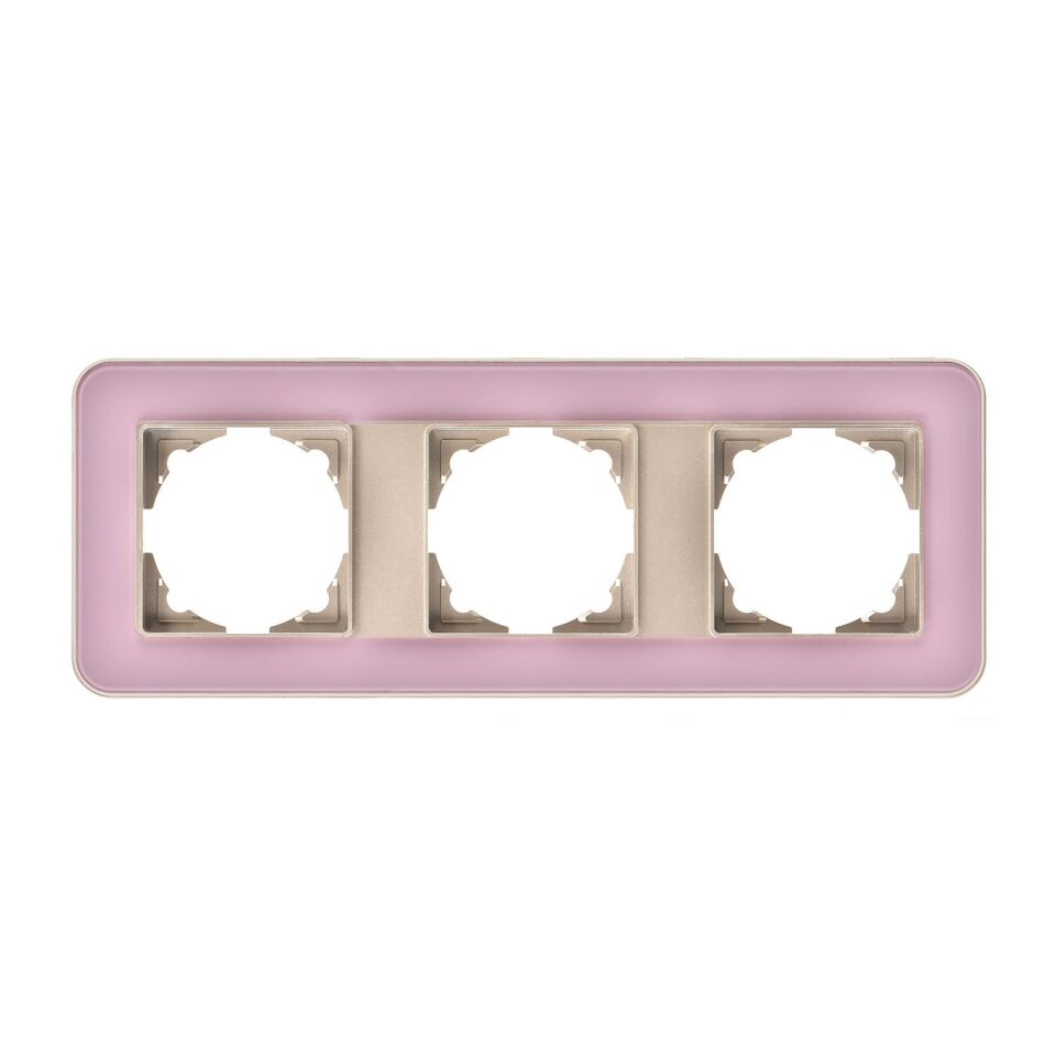 Günsan Radius Metalik Bej & Powdery Pink Üçlü Çerçeve