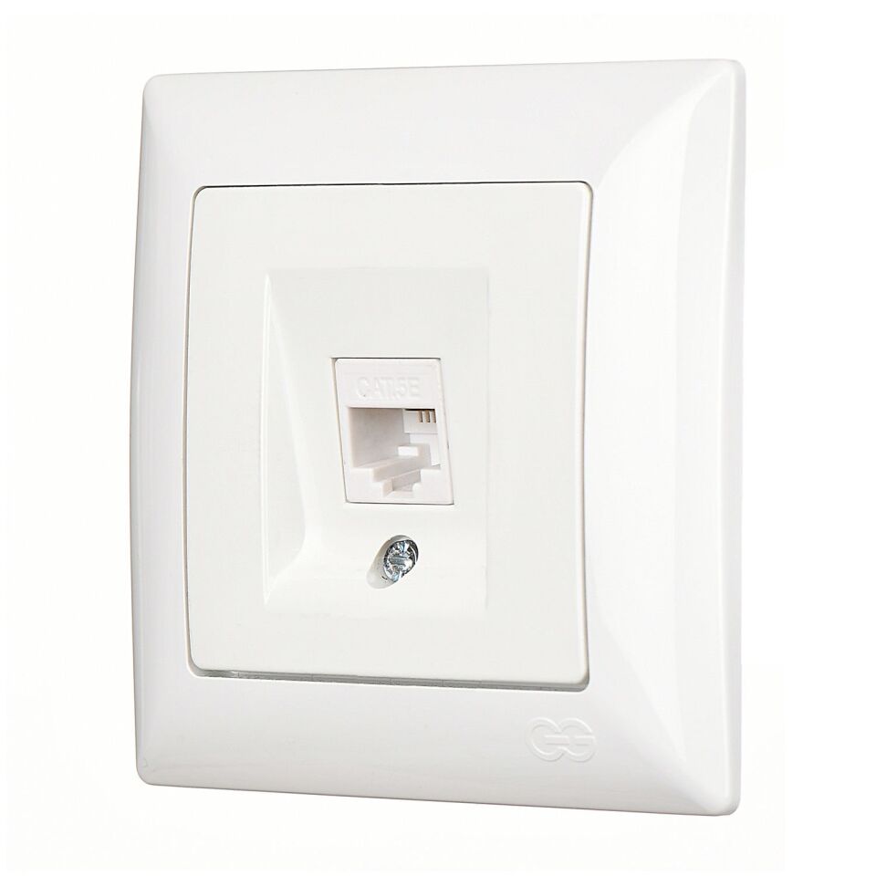 Günsan Visage Beyaz Tekli Data Prizi (RJ45 Cat5E)