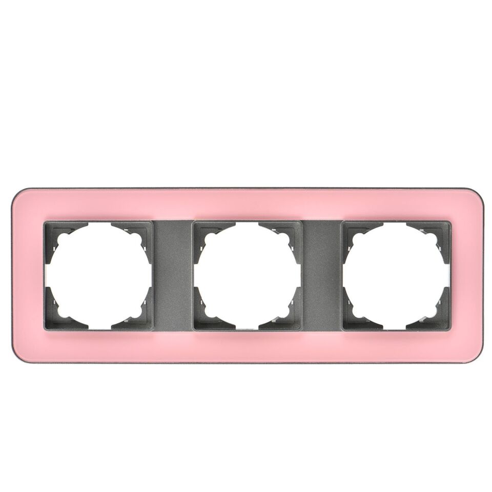 Günsan Radius Füme & Powdery Pink Üçlü Çerçeve