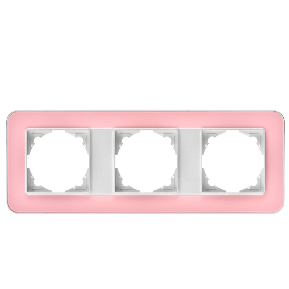 Günsan Radius Gümüş & Powdery Pink Üçlü Çerçeve